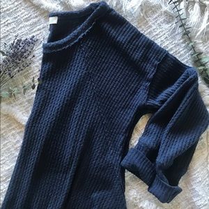 Anthropologie Waffle Weave Sweater
